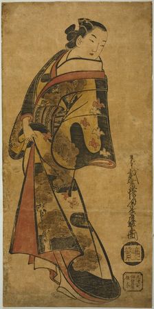 Standing Courtesan, c. 1715. Creator: Dohan Kaigetsudo