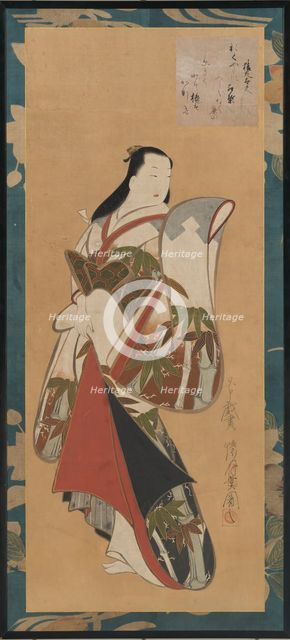 Standing Courtesan, early 18th century. Creator: Kaigetsudo Ando.
