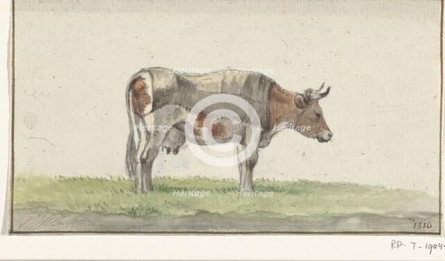 Standing cow, to the right, 1816. Creator: Jean Bernard.