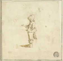 Standing Cavalier, Pointing with Right Hand, n.d. Creator: Stefano della Bella
