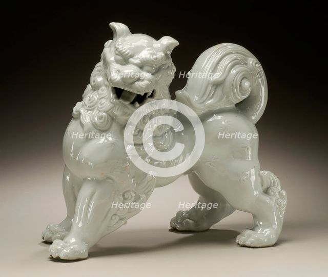 Standing Chinese Lion, Late 19th century. Creator: Unknown.