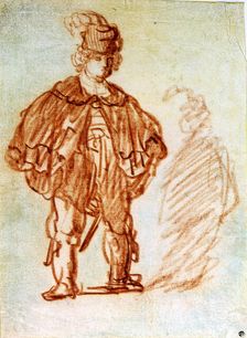 Standing Actor 1630s. Artist: Rembrandt Harmensz van Rijn