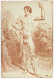 Standing Academic Male Nude, n.d. Creator: Unknown