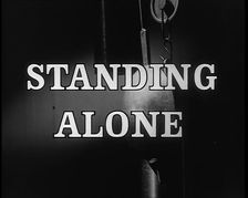 Standing Alone - title card, 1940. Creator: British Pathe Ltd