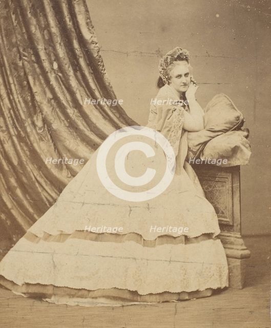 [Standing at the Prie-Dieu], 1861-64. Creator: Pierre-Louis Pierson.
