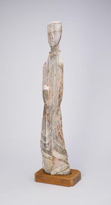 Standing Attendant (Tomb Figurine), Eastern Zhou dynasty, Warring States period, 4th/3rd cent. B.C. Creator: Unknown