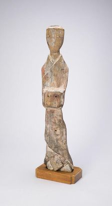 Standing Attendant (Tomb Figurine), Eastern Zhou dynasty, Warring States period, 4th/3rd cent. B.C. Creator: Unknown