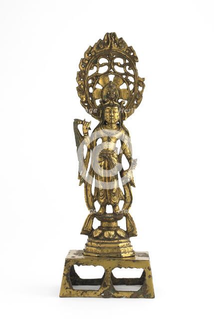 Standing Bodhisattva Guanyin (Avalokiteshvara), Early Tang dynasty, 700-750. Creator: Unknown.