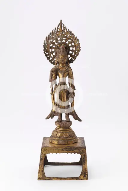 Standing Bodhisattva Guanyin (Sanskrit Avalokiteshvara), Sui dynasty, 581-618. Creator: Unknown.