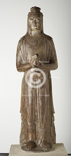 Standing Bodhisattva, Northern Qi dynasty, 550-577. Creator: Unknown.