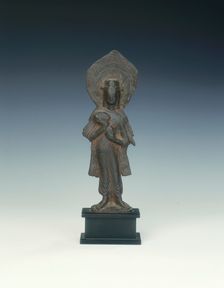 Standing bodhisattva, Six Dynasties, China, early 6th century. Creator: Unknown
