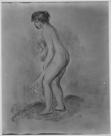 Standing Bather, 1896. Creator: Pierre-Auguste Renoir