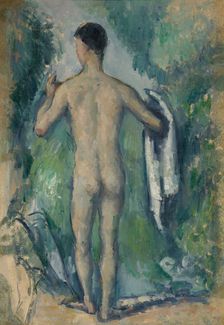 Standing Bather, Seen from the Back, 1879/82. Creator: Paul Cezanne