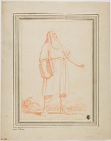 Standing Bearded Man Holding Book, n.d. Creator: Louis Félix Larue