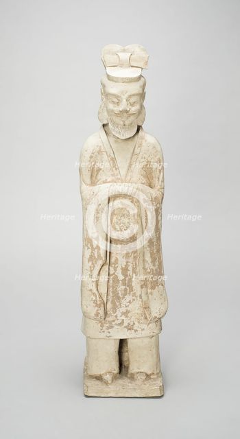 Standing Bearded Official, Tang dynasty (618-907) or later. Creator: Unknown.