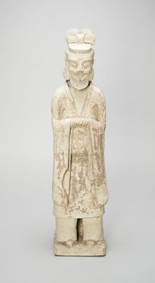 Standing Bearded Official, Tang dynasty (618-907) or later. Creator: Unknown
