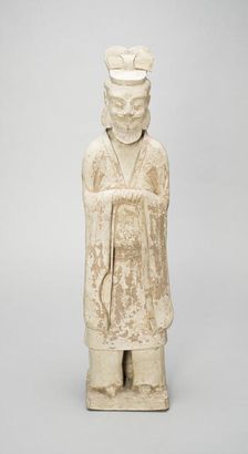 Standing Bearded Official, Tang dynasty (618-907) or later. Creator: Unknown