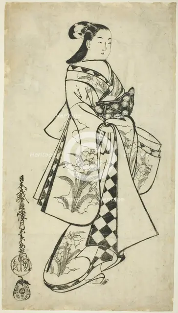 Standing Beauty, c. 1714. Creator: Kaigetsudô Anchi.