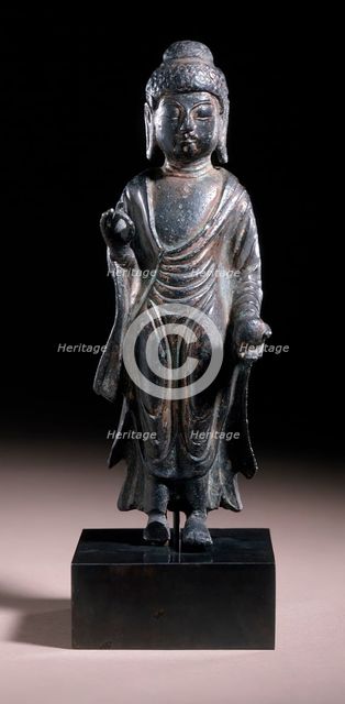 Standing Bhaishajyaguru (Yaksa), the Medicine Buddha, Late 7th-8th century. Creator: Unknown.