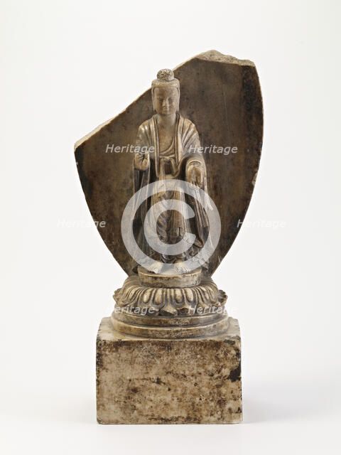 Standing Buddha (fragment), Period of Division, Dated 538 CE. Creator: Unknown.