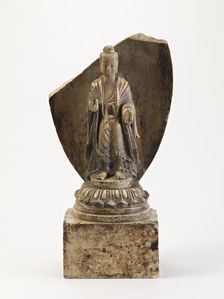 Standing Buddha (fragment), Period of Division, Dated 538 CE. Creator: Unknown
