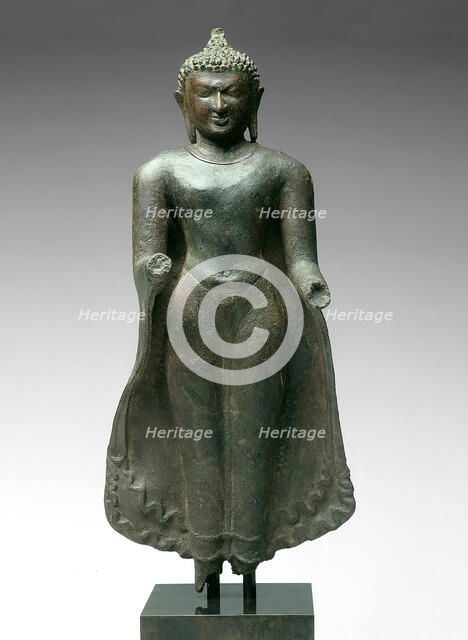 Standing Buddha, Pagan period, 11th/12th century. Creator: Unknown.