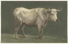 Standing bull, to the right, 1775-1833. Creator: Jean Bernard