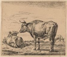 Standing Bull, c. 1657/1659. Creator: Adriaen van de Velde