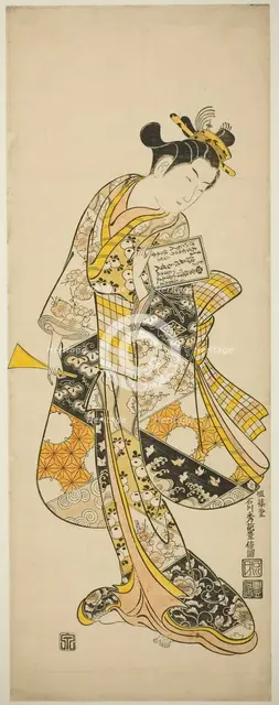 Standing Geisha, c. 1748. Creator: Ishikawa Toyonobu.