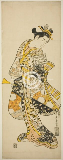 Standing Geisha, c. 1748. Creator: Ishikawa Toyonobu.