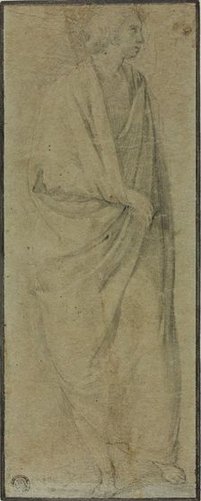 Standing Draped Male Figure, n.d. Creator: Unknown