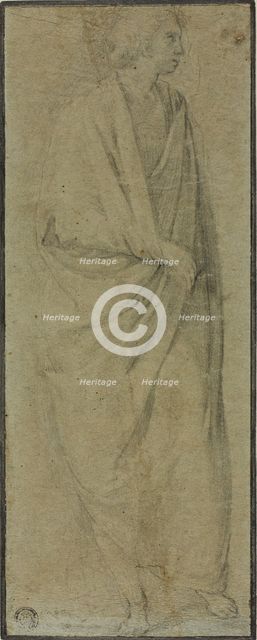 Standing Draped Male Figure, n.d. Creator: Unknown.