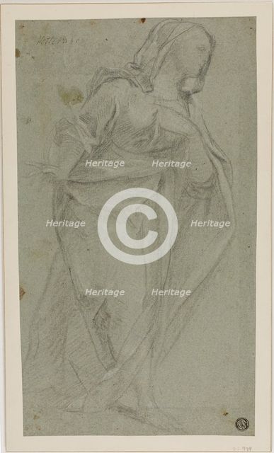 Standing Draped Female Figure, n.d. Creator: Baldassare Franceschini.
