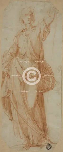 Standing Draped Figure, 1589/90. Creator: Giuseppe Cesari.