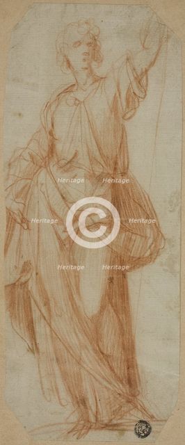 Standing Draped Figure, 1589/90. Creator: Giuseppe Cesari.
