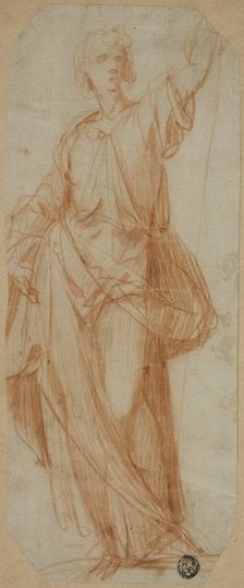 Standing Draped Figure, 1589/90. Creator: Giuseppe Cesari
