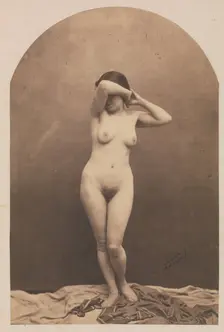 [Standing Female Nude], 1860-61. Creator: Nadar