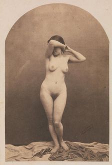 [Standing Female Nude], 1860-61. Creator: Nadar
