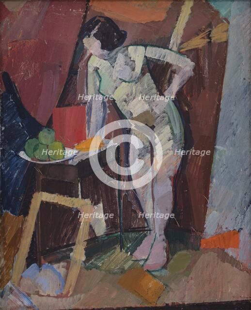 Standing Female Nude, 1923. Creator: Edvard Weie.