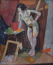 Standing Female Nude, 1923. Creator: Edvard Weie