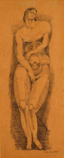 Standing Female Nude, c. 1909. Creator: Elie Nadelman