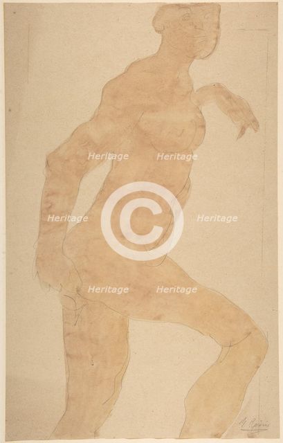 Standing Female Nude, n.d.. Creator: Unknown.