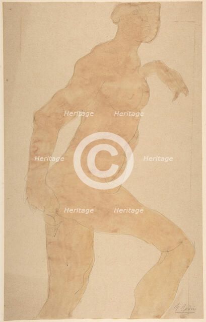 Standing Female Nude, n.d.. Creator: Unknown.