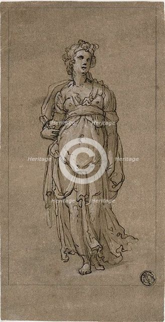 Standing Female Allegorical Figure, 1566/67. Creator: Unknown.