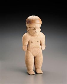 Standing female figure, 300 BCE-500 CE. Creator: Unknown
