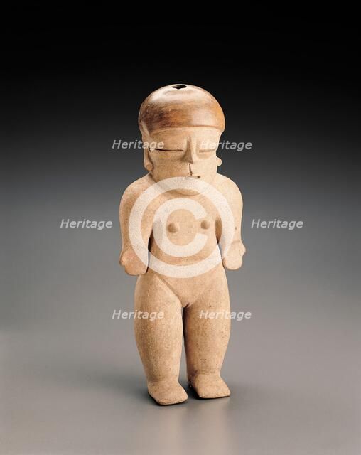 Standing female figure, 300 BCE-500 CE. Creator: Unknown.