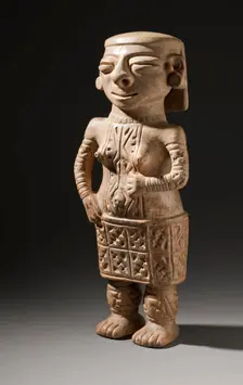 Standing Female Figure with Earspools (image 4 of 5), between 800 and 1000. Creator: Unknown