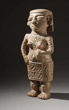 Standing Female Figure with Earspools (image 4 of 5), between 800 and 1000. Creator: Unknown