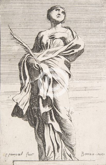 Standing Female Figure, ca. 1739-40., ca. 1739-40. Creator: Pierre Ignace Parrocel.
