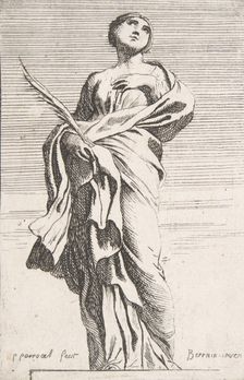 Standing Female Figure, ca. 1739-40., ca. 1739-40. Creator: Pierre Ignace Parrocel